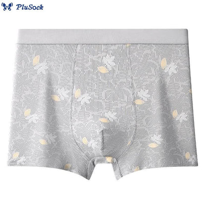 Plus Size High Waist Loose Printed Boxer Brief(2 Packs)