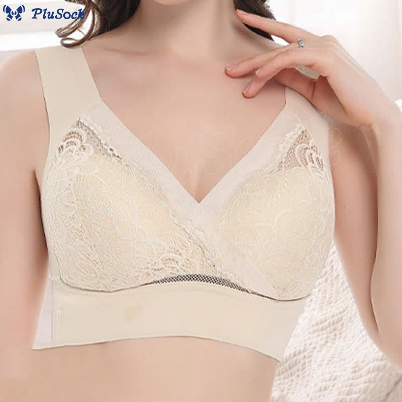 Thin Cup Lace Wire-free Tank Bra