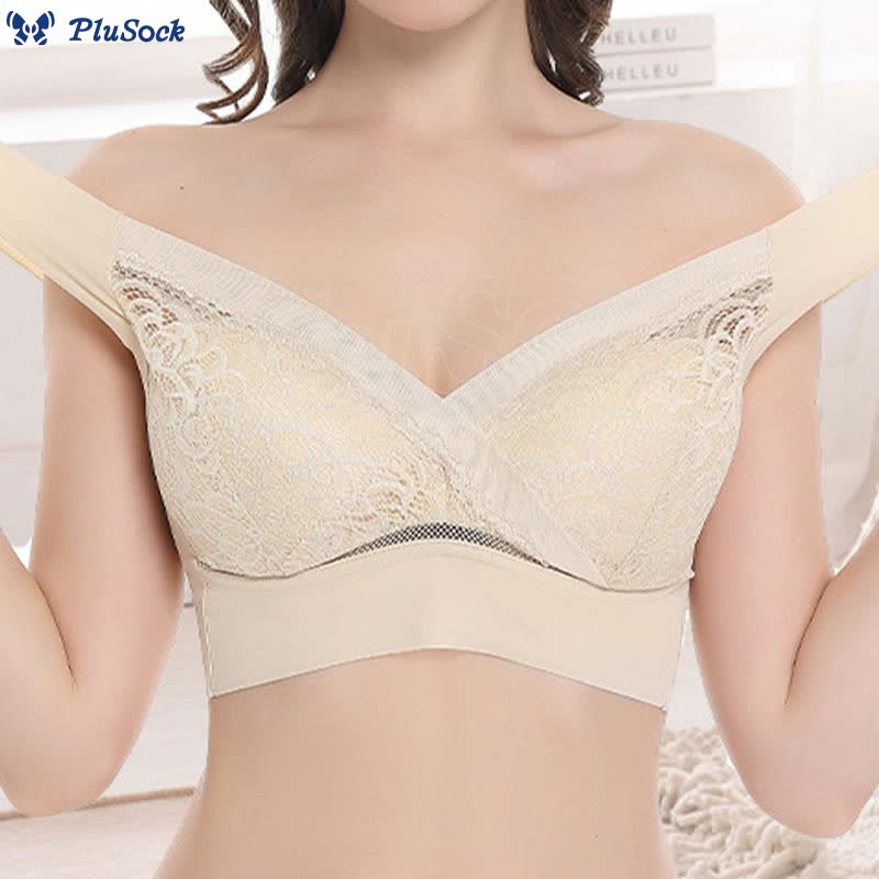 Thin Cup Lace Wire-free Tank Bra