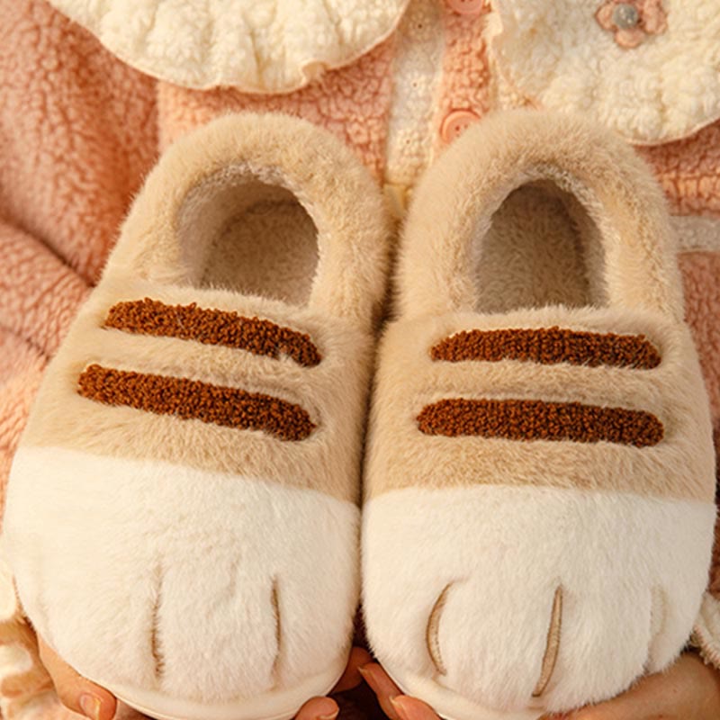 Plus Size Funny Animal Paw Novelty Slippers