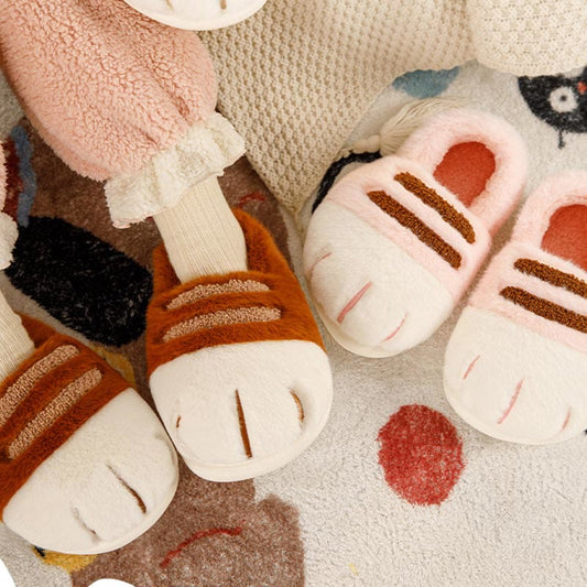 Plus Size Funny Animal Paw Novelty Slippers