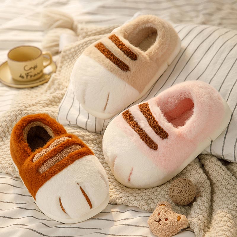 Plus Size Funny Animal Paw Novelty Slippers