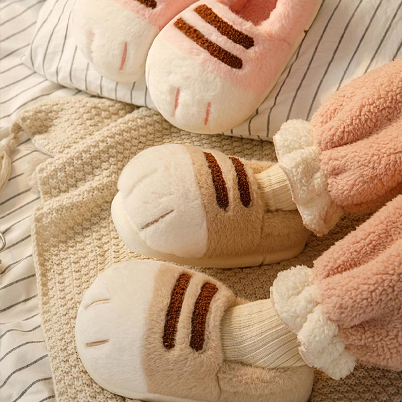 Plus Size Funny Animal Paw Novelty Slippers