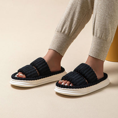 Plus Size Comfortable Pleated Slippers