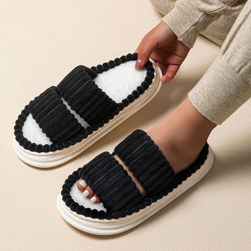 Plus Size Comfortable Pleated Slippers