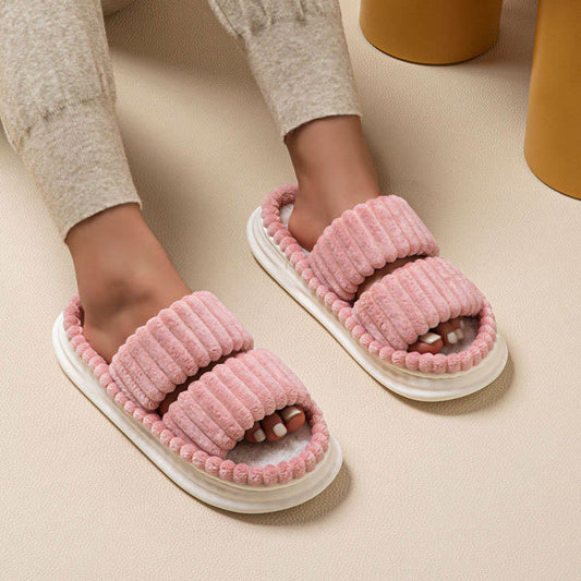 Plus Size Comfortable Pleated Slippers