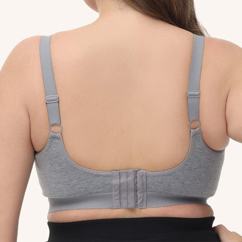 Plus Size Seamless Cotton Wireless Bra