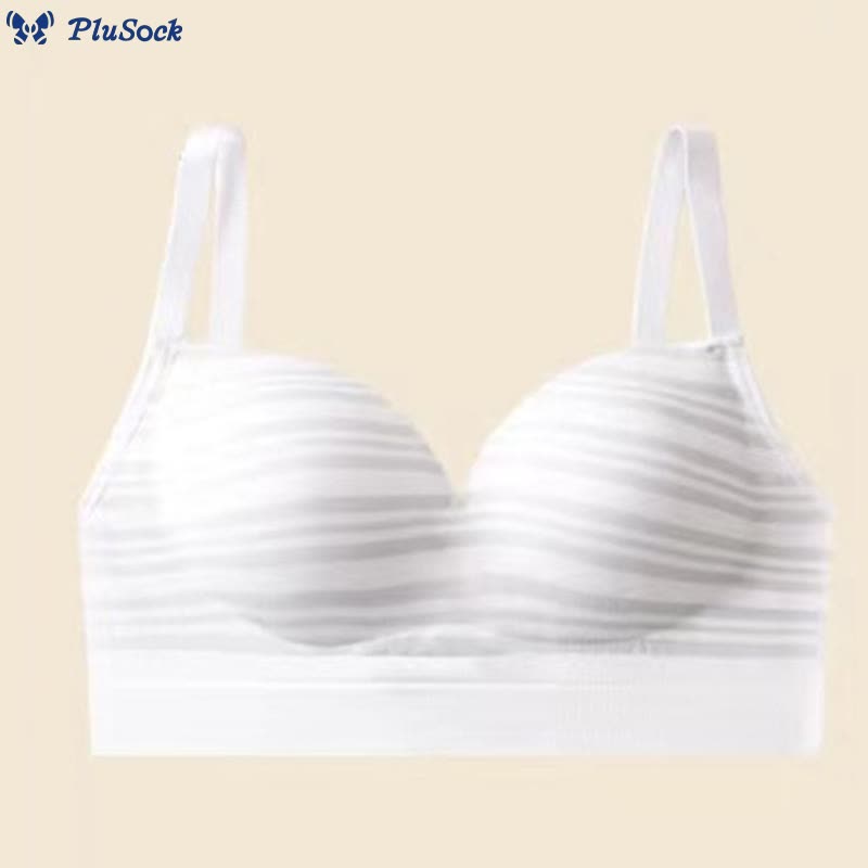 French Stripe Comfortable Wireless Bra(2 Packs)