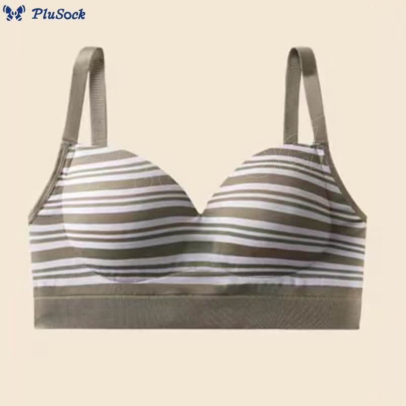 French Stripe Comfortable Wireless Bra(2 Packs)