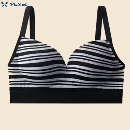 French Stripe Comfortable Wireless Bra(2 Packs)