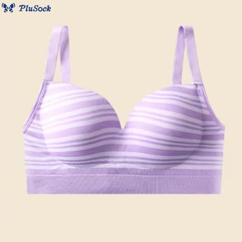 French Stripe Comfortable Wireless Bra(2 Packs)