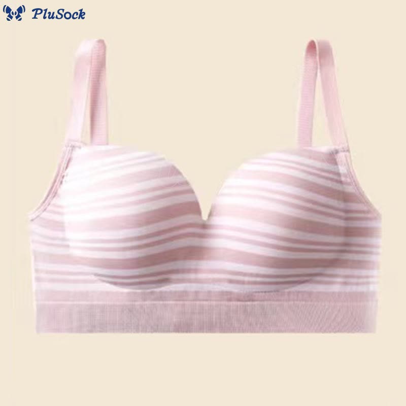 French Stripe Comfortable Wireless Bra(2 Packs)