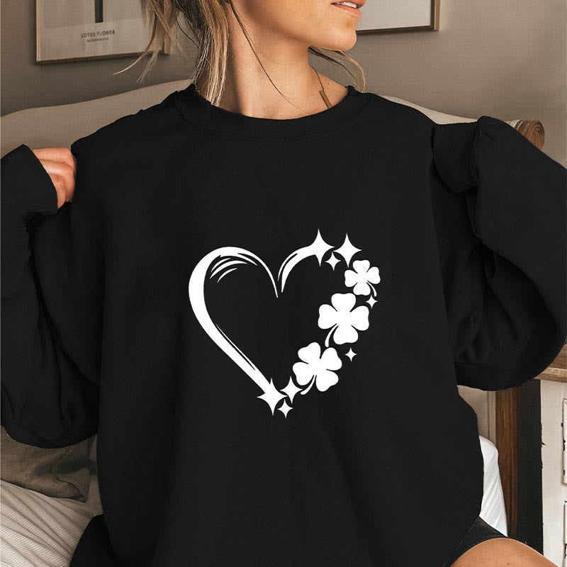 Plus Size Four Leaf Clover Sweatshirt