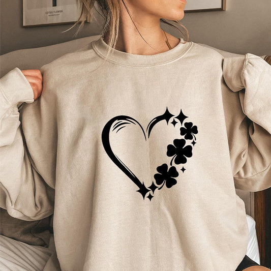 Plus Size Four Leaf Clover Sweatshirt