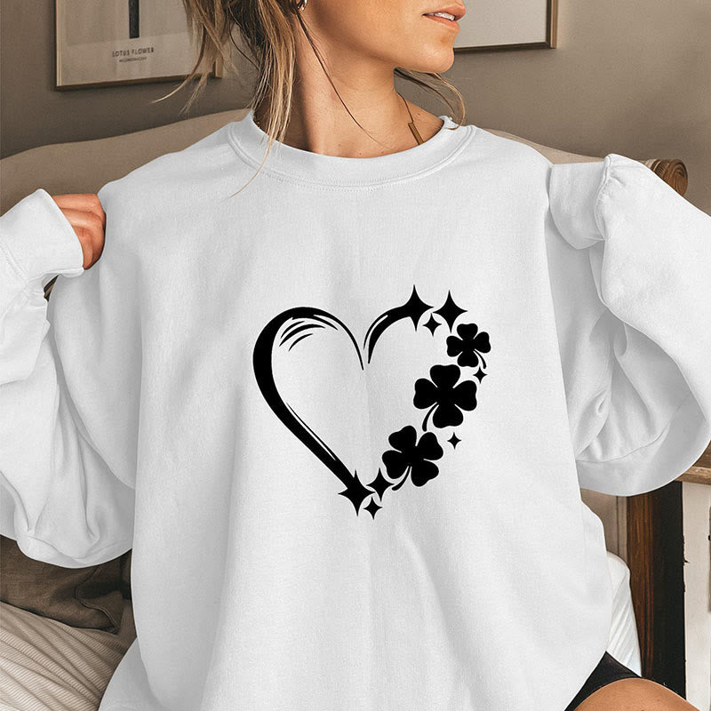 Plus Size Four Leaf Clover Sweatshirt