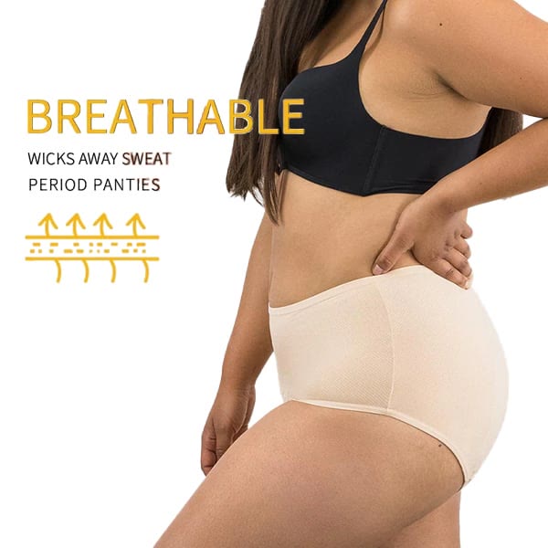 Plus Size Period Leak Protection Panty(5 Pairs)