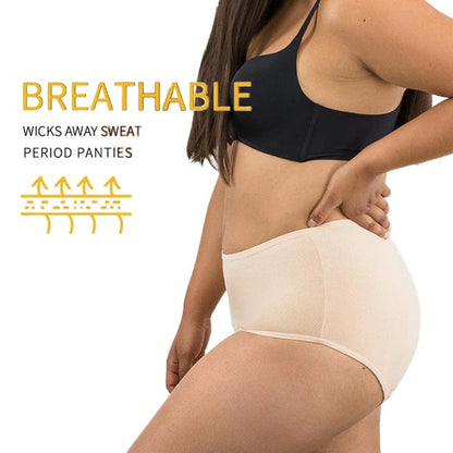 Plus Size Period Leak Protection Panty(5 Pairs)