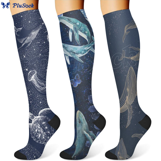 Starry Skies Compression Socks(3 Pairs)