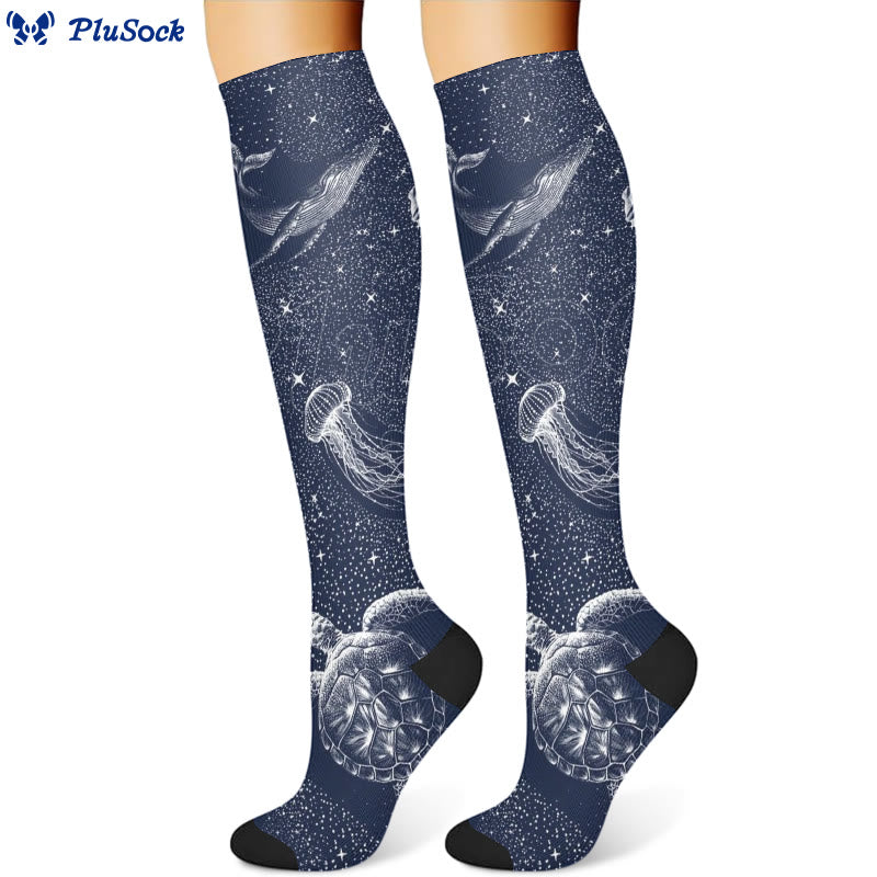 Starry Skies Compression Socks(3 Pairs)