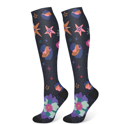 Universe Planet Compression Socks(3 Pairs)