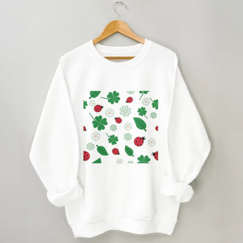 Plus Size Seven Spotted Ladybug Sweatshirt