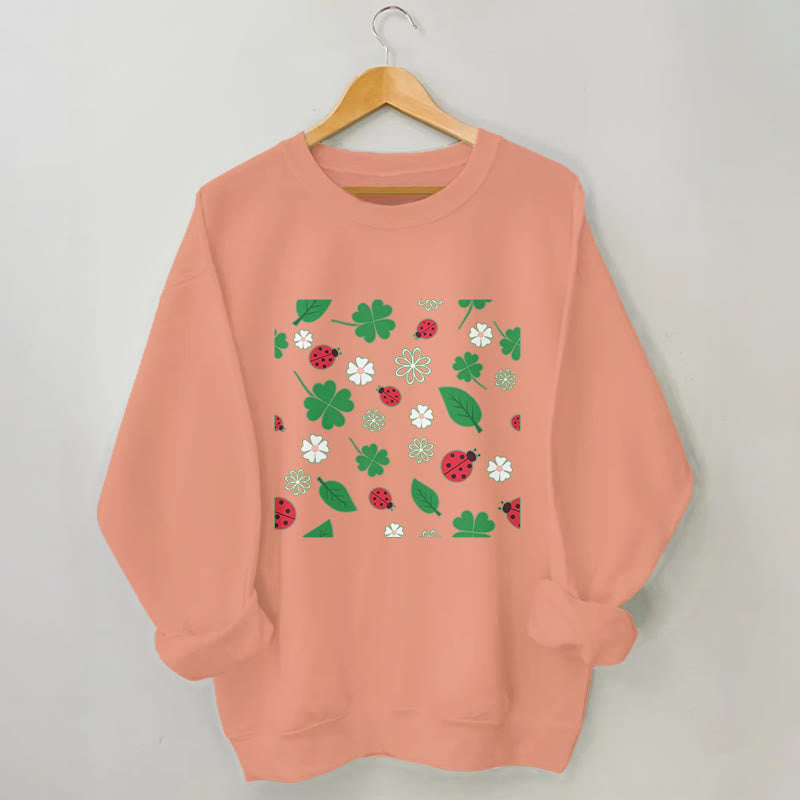 Plus Size Seven Spotted Ladybug Sweatshirt