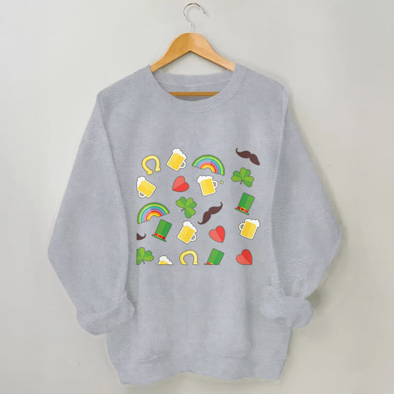 Plus Size Rainbow Beer Sweatshirt