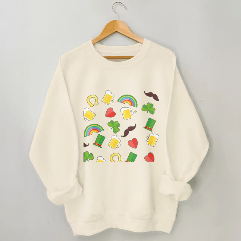 Plus Size Rainbow Beer Sweatshirt