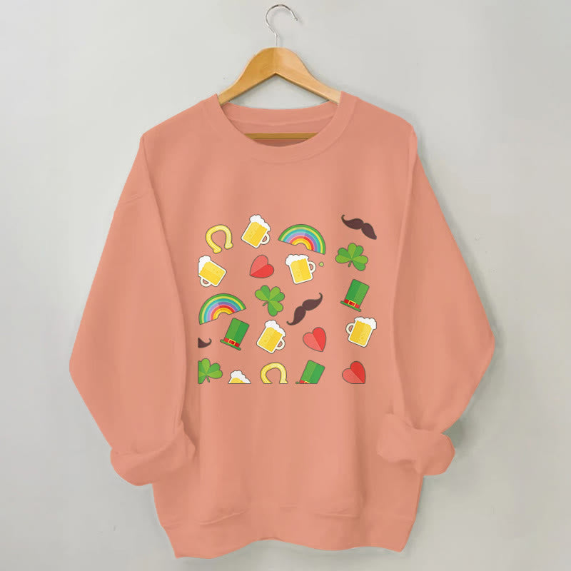 Plus Size Rainbow Beer Sweatshirt