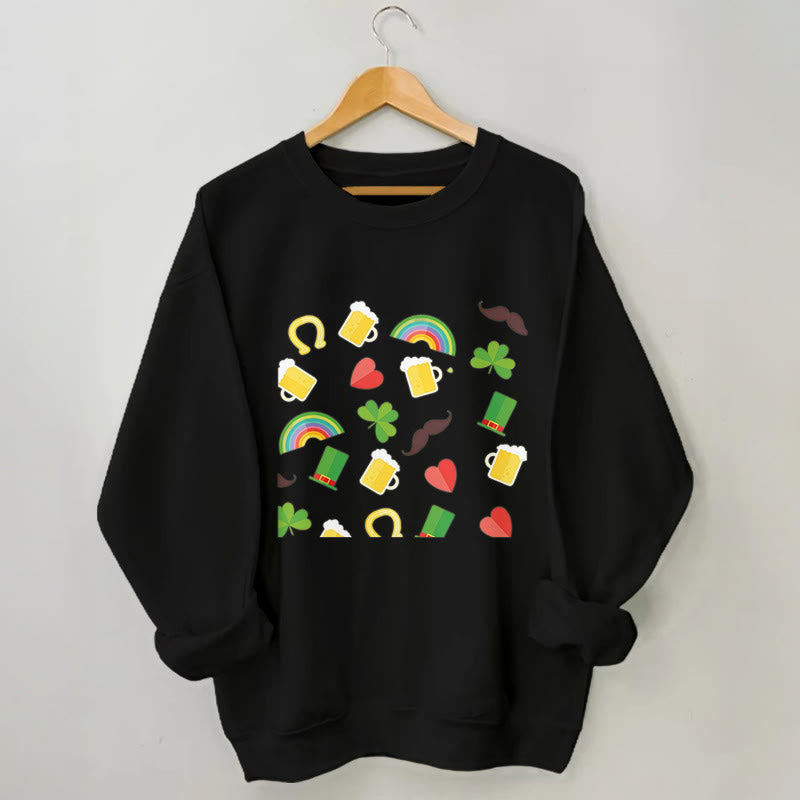 Plus Size Rainbow Beer Sweatshirt