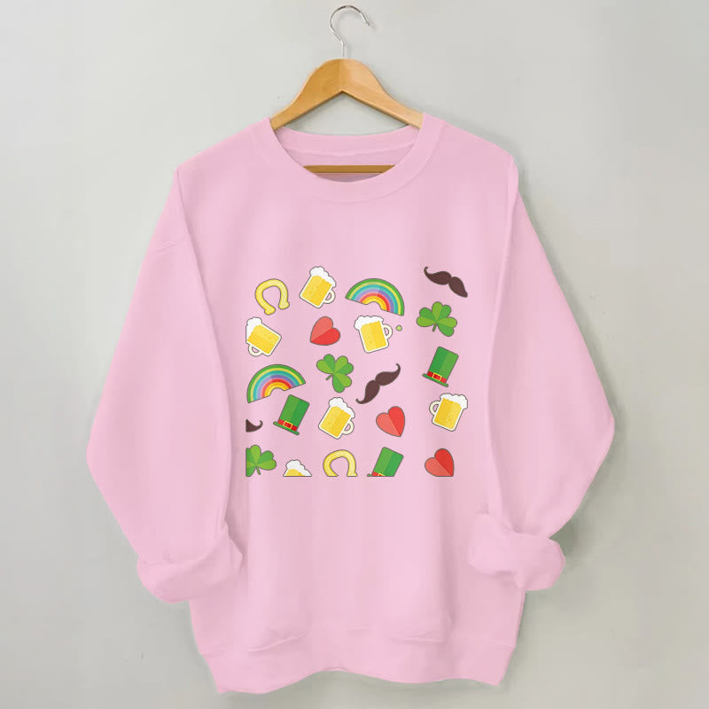 Plus Size Rainbow Beer Sweatshirt