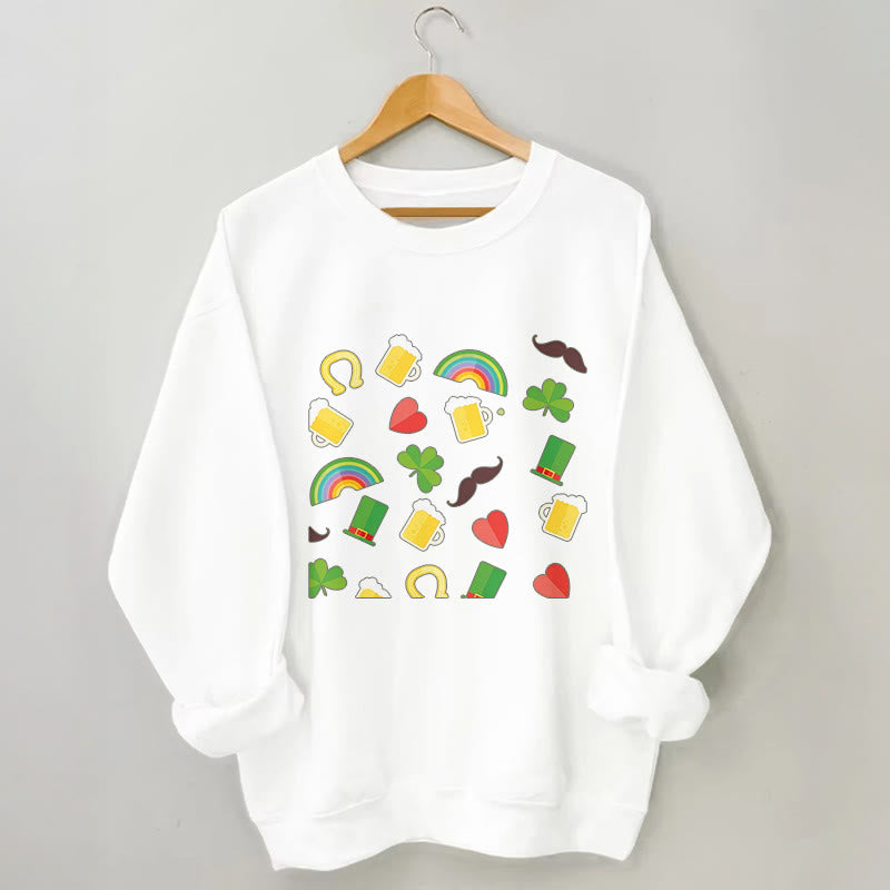 Plus Size Rainbow Beer Sweatshirt