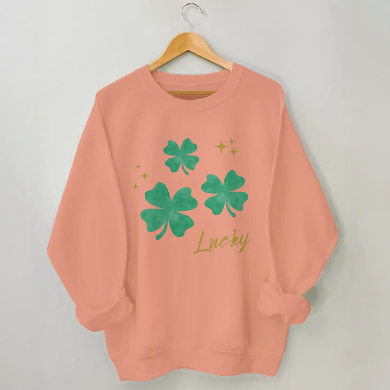 Plus Size Four Leaf Clover Sweatshirt