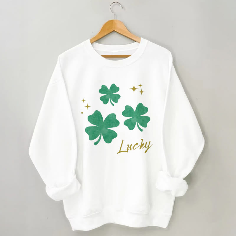 Plus Size Four Leaf Clover Sweatshirt