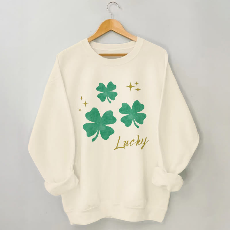 Plus Size Four Leaf Clover Sweatshirt