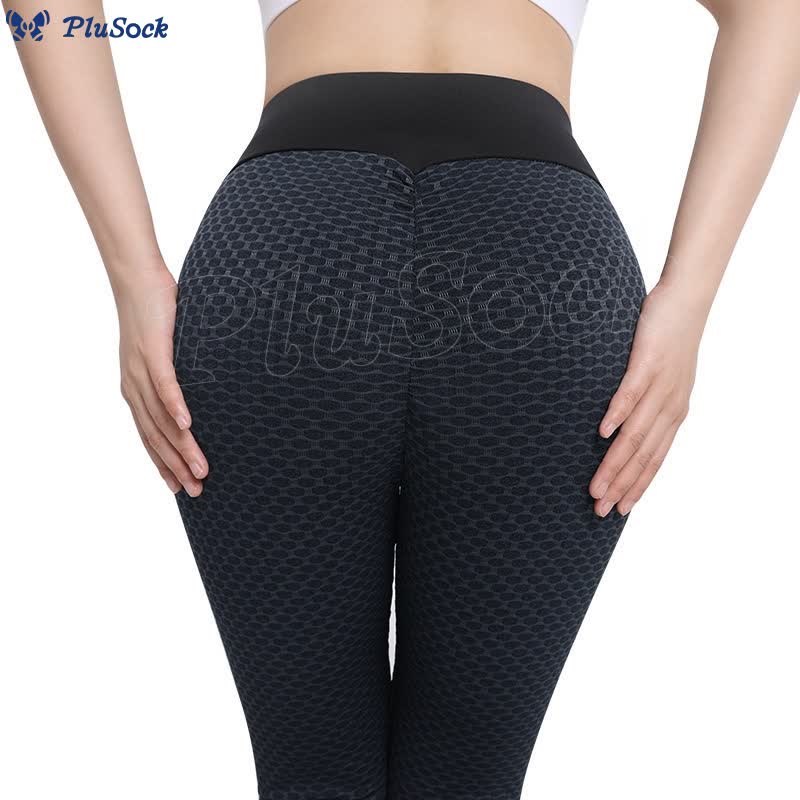 High Waist Honeycomb Yoga Fitness Legging