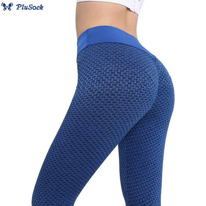 High Waist Honeycomb Yoga Fitness Legging