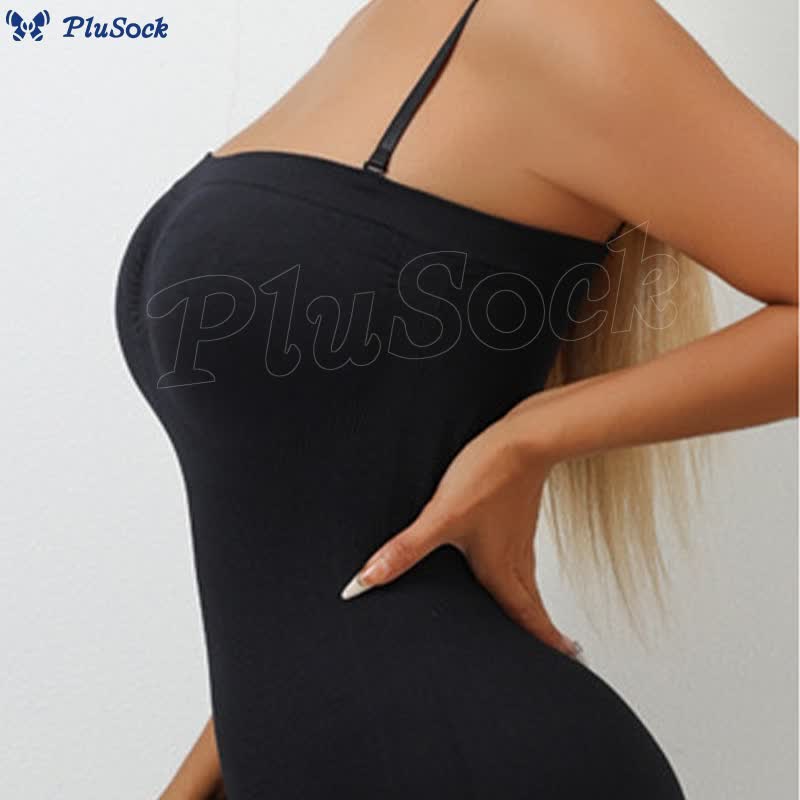 Sexy Seamless Suspender One-piece Hip Skirt