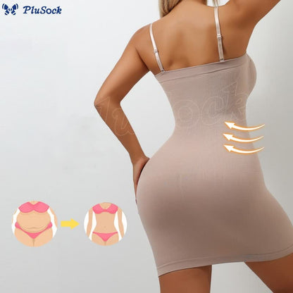 Sexy Seamless Suspender One-piece Hip Skirt