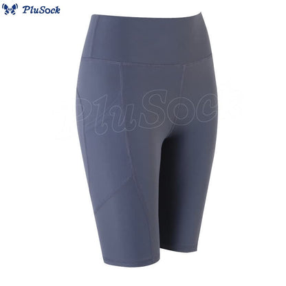 High Waist Hip Lift Side Pocket Yoga Shorts