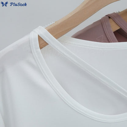 Plus Size Loose Breathable Quick Dry Yoga Short Sleeves