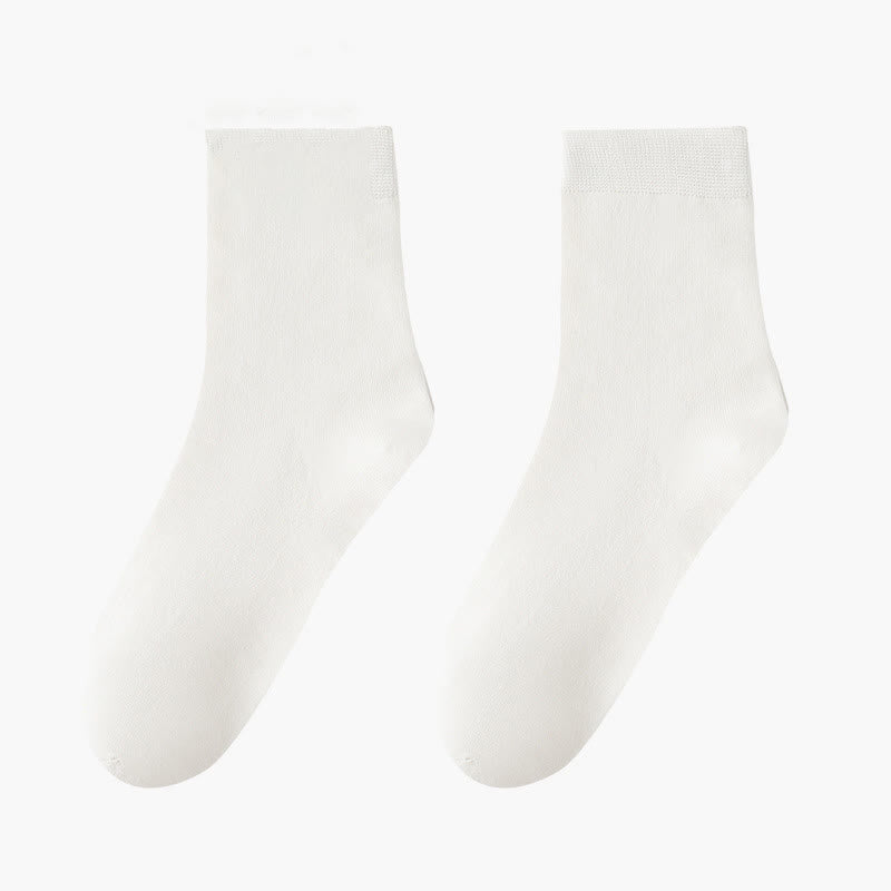 Plus Size Skin Friendly Breathable Quarter Socks(8 Pairs)