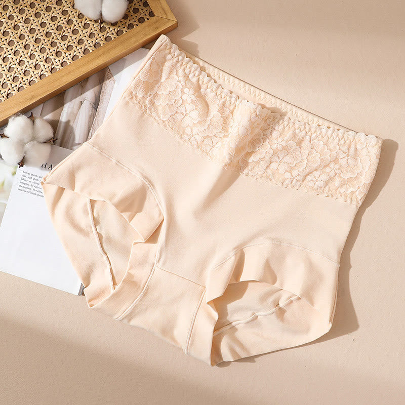 Plus Size Lace Cotton Panty(2 Packs)