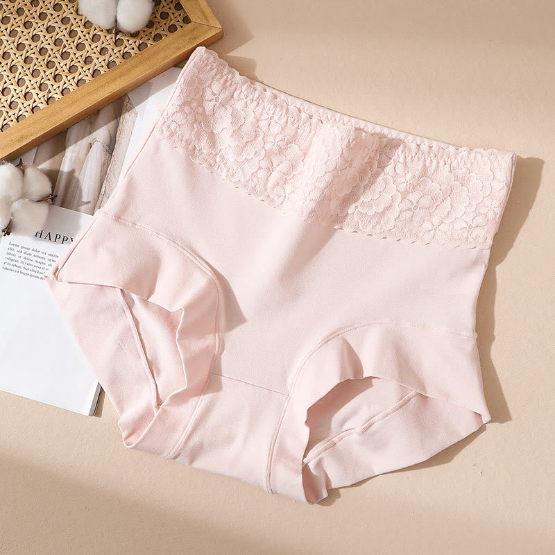 Plus Size Lace Cotton Panty(2 Packs)