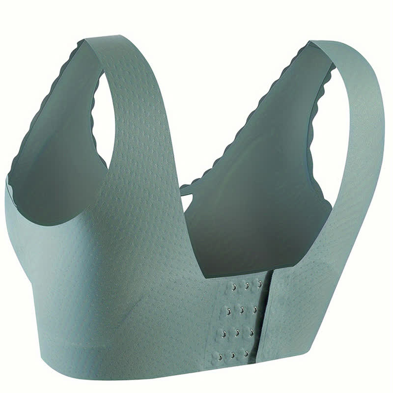 Plus Size Seamless Wavy Edge Push-up Wireless Bra