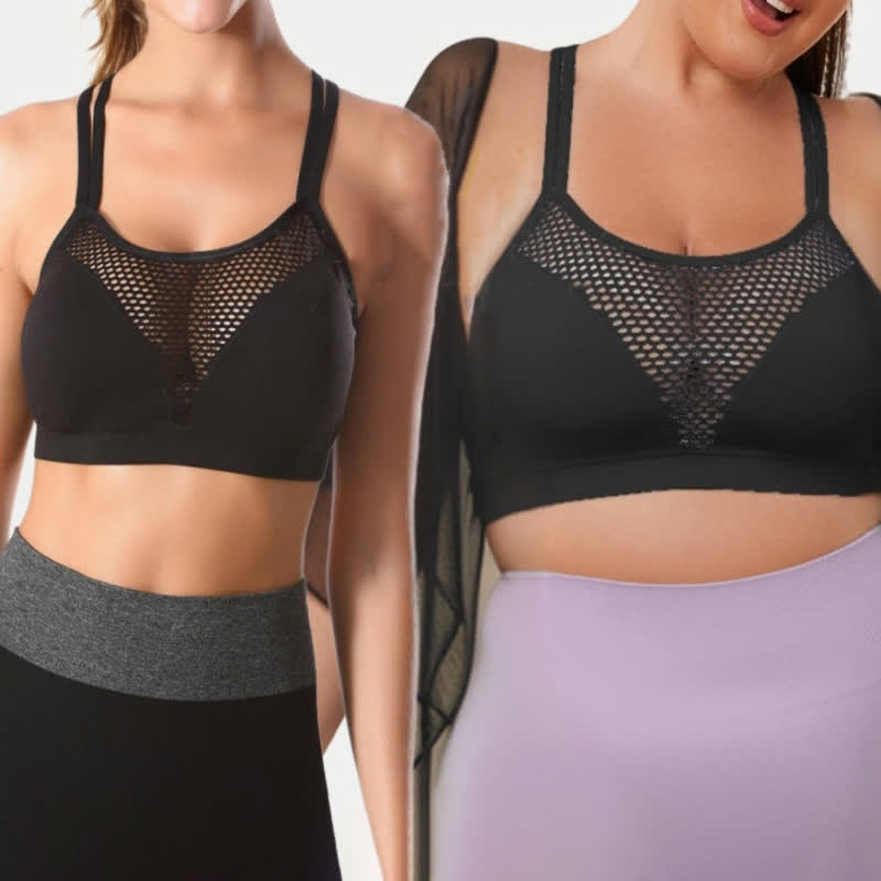 Plus Size Seamless Hollow Sexy Wireless Bra