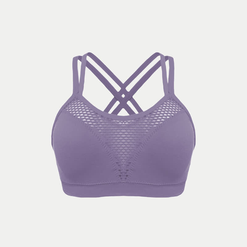 Plus Size Seamless Hollow Sexy Wireless Bra