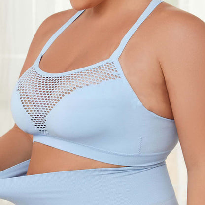 Plus Size Seamless Hollow Sexy Wireless Bra