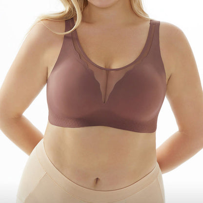 Plus Size U-Shaped Back Wireless Bra