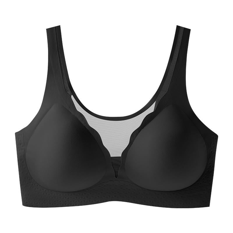 Plus Size U-Shaped Back Wireless Bra